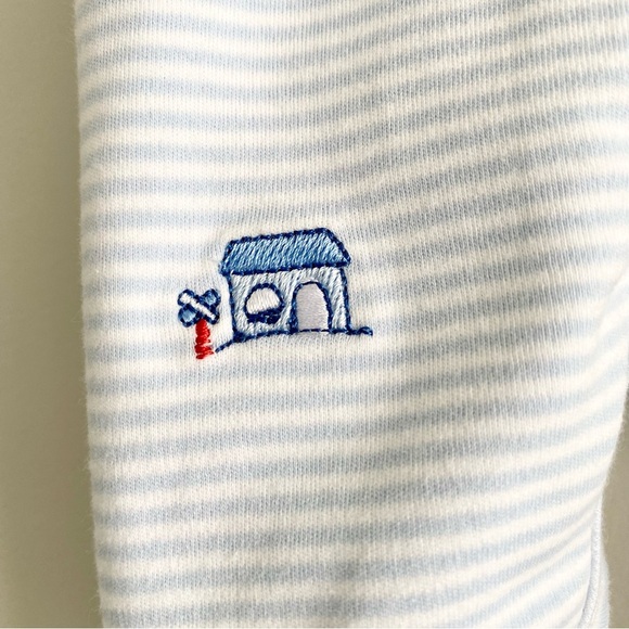 Baby Reversible Pima Cotton Train Print Outfit with Matching Bib - Picture 7 of 7